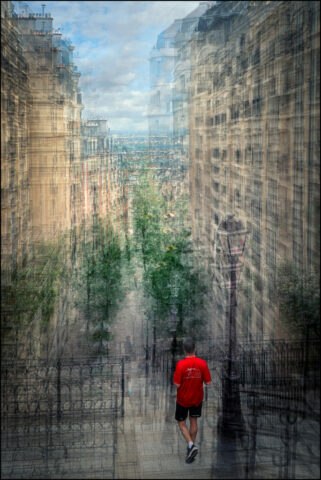 Montmartre, Paris, Exposition multiple