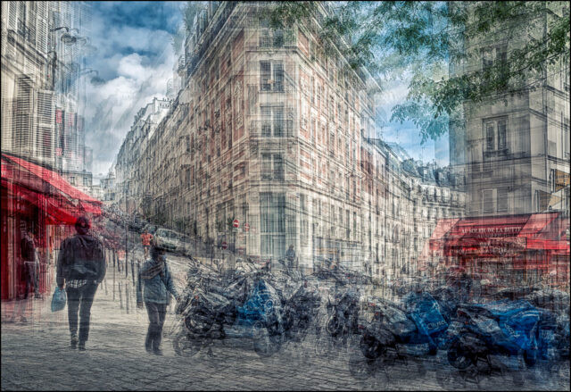 Montmartre, Paris, Exposition multiple