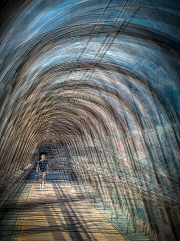 Le passage Japonais, La Défense, Paris Exposition multiple