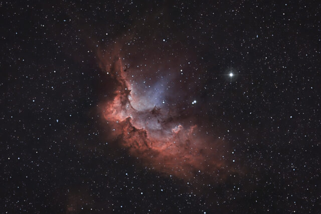 NGC7380 Nébuleuse du Sorcier en HOO