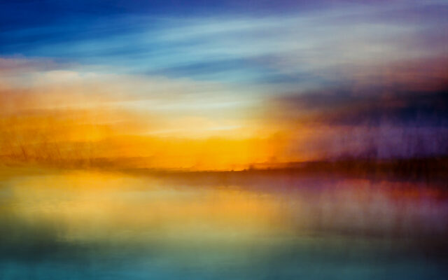 Coucher de soleil, Réservoir du Tillot, ICM
